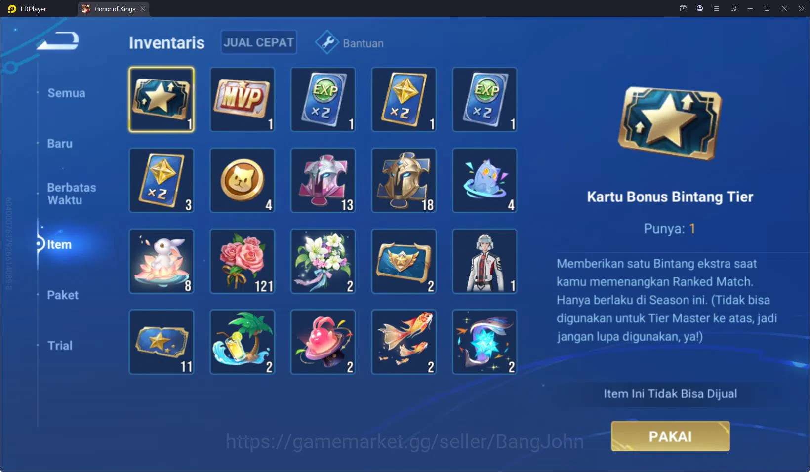 Honor of Kings Accounts HOK Global 44H 40S | KIC Luna | SXD Hou Yi | LGD C image 5
