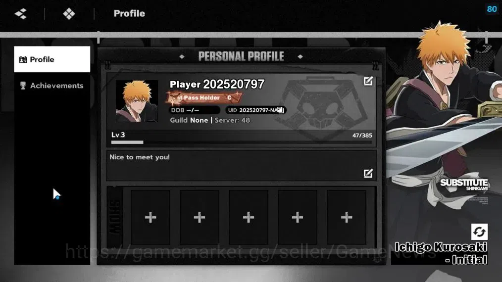 BLEACH: Soul Resonance Accounts NA Crunchyroll|Fresh Starter|LV 3|2 SSR [Aizen ,Ur image 1