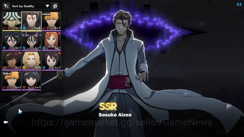 BLEACH: Soul Resonance Accounts NA Crunchyroll|Fresh Starter|LV 3|2 SSR [Aizen ,Ur image 2