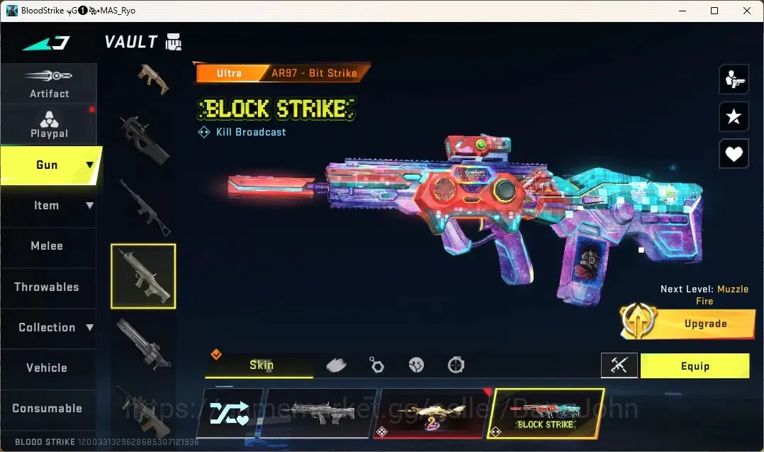 Blood Strike Accounts Collab Skin ASIA | 1 EVO:Fal|1 Eternal Guns| 7 Collabs Guns | 10 Ultra Guns |4Collab Striker|7 Ultra 11