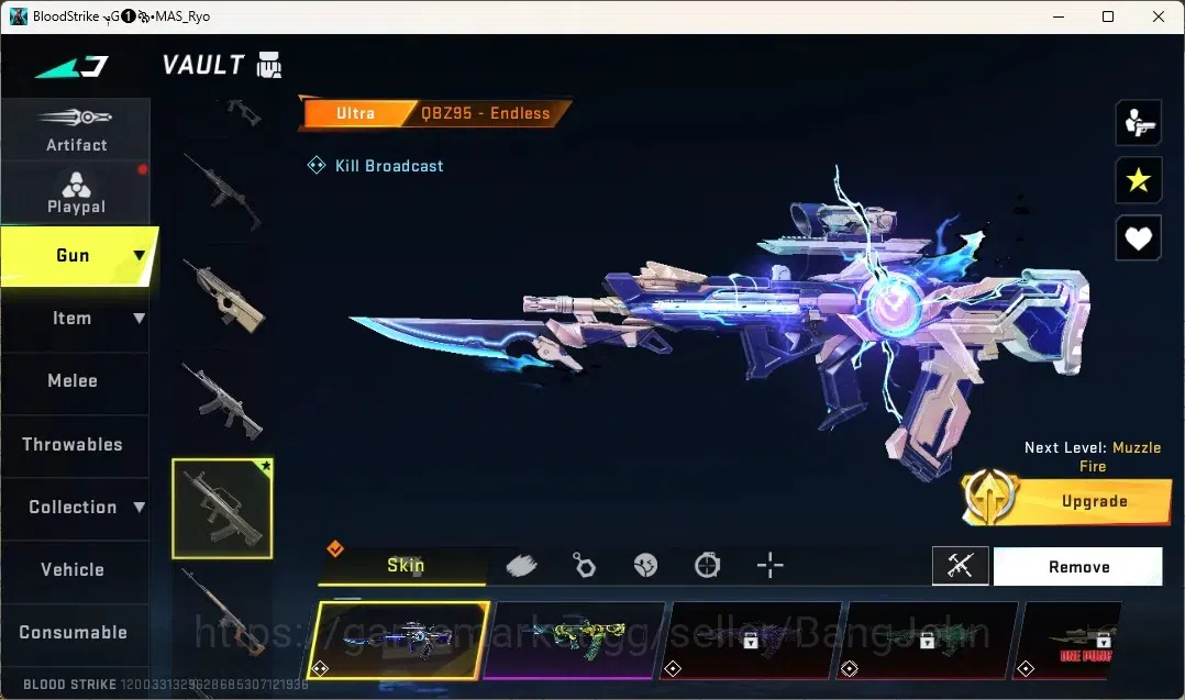 Blood Strike Accounts Collab Skin ASIA | 1 EVO:Fal|1 Eternal Guns| 7 Collabs Guns | 10 Ultra Guns |4Collab Striker|7 Ultra 17