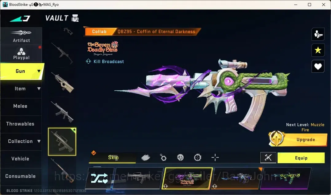 Blood Strike Accounts Collab Skin ASIA | 1 EVO:Fal|1 Eternal Guns| 7 Collabs Guns | 10 Ultra Guns |4Collab Striker|7 Ultra 18