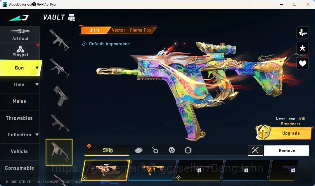 Blood Strike Accounts Collab Skin ASIA | 1 EVO:Fal|1 Eternal Guns| 7 Collabs Guns | 10 Ultra Guns |4Collab Striker|7 Ultra 4