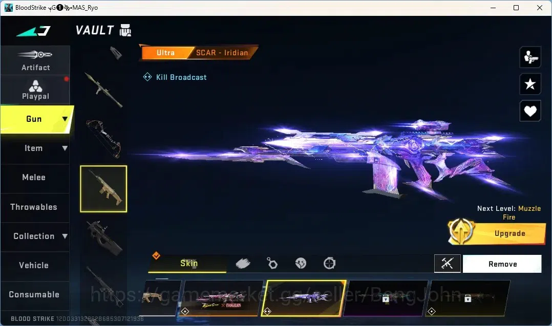 Blood Strike Accounts Collab Skin ASIA | 1 EVO:Fal|1 Eternal Guns| 7 Collabs Guns | 10 Ultra Guns |4Collab Striker|7 Ultra 9