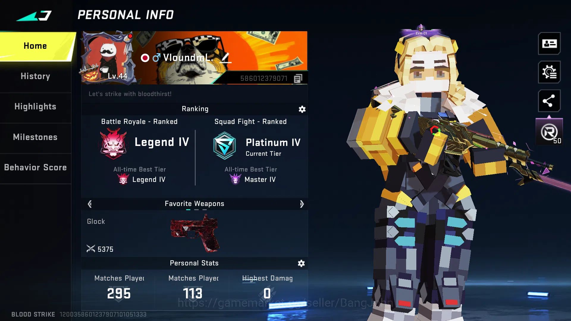 Blood Strike Accounts legend katana | ultra emma | ultra emt | legend je image 2