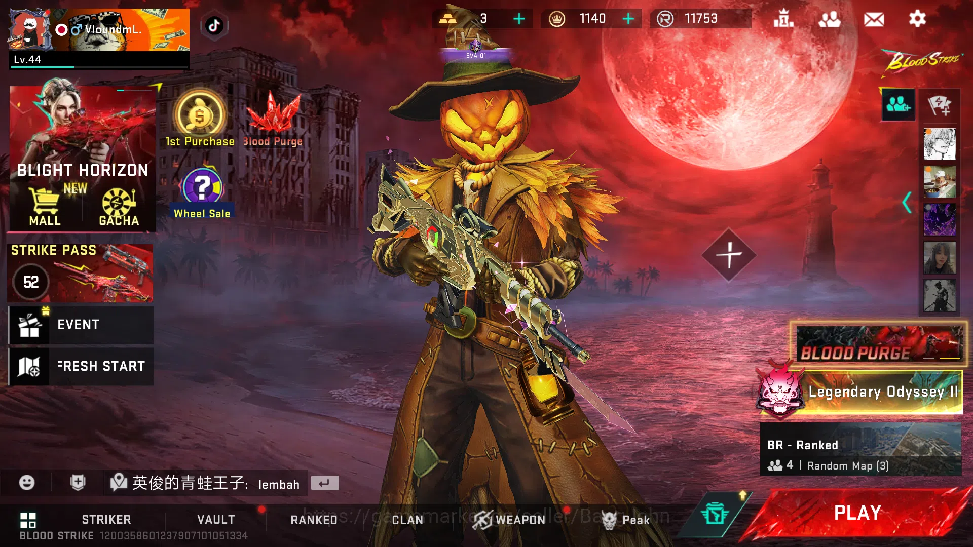 Blood Strike Accounts legend katana | ultra emma | ultra emt | legend je image 9