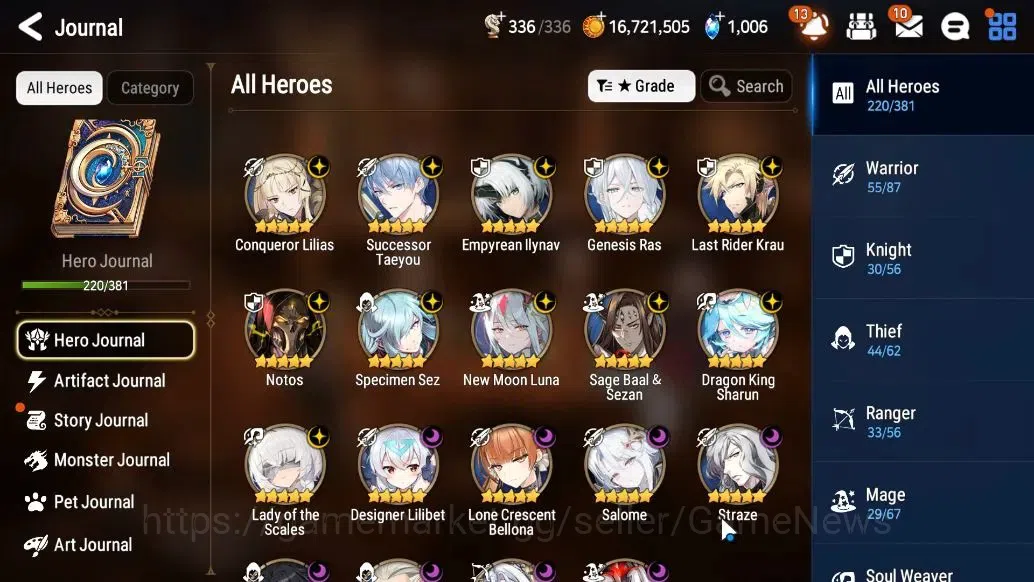 Epic Seven Accounts GLOBAL Unverif|19ML(NOTOS,LOTScales,Salome,GenRas, image 6