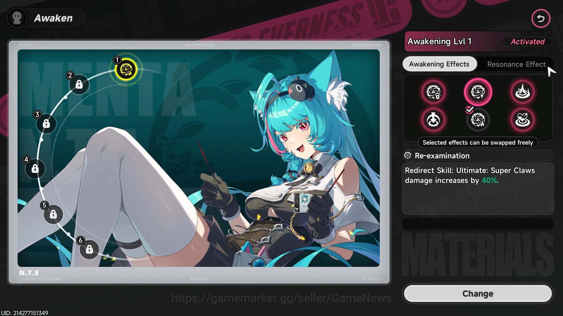 Neverness to Everness Accounts GLOBAL EU |HL 3| 1 SSR Limited Nanally | 4 SR [Min image 7