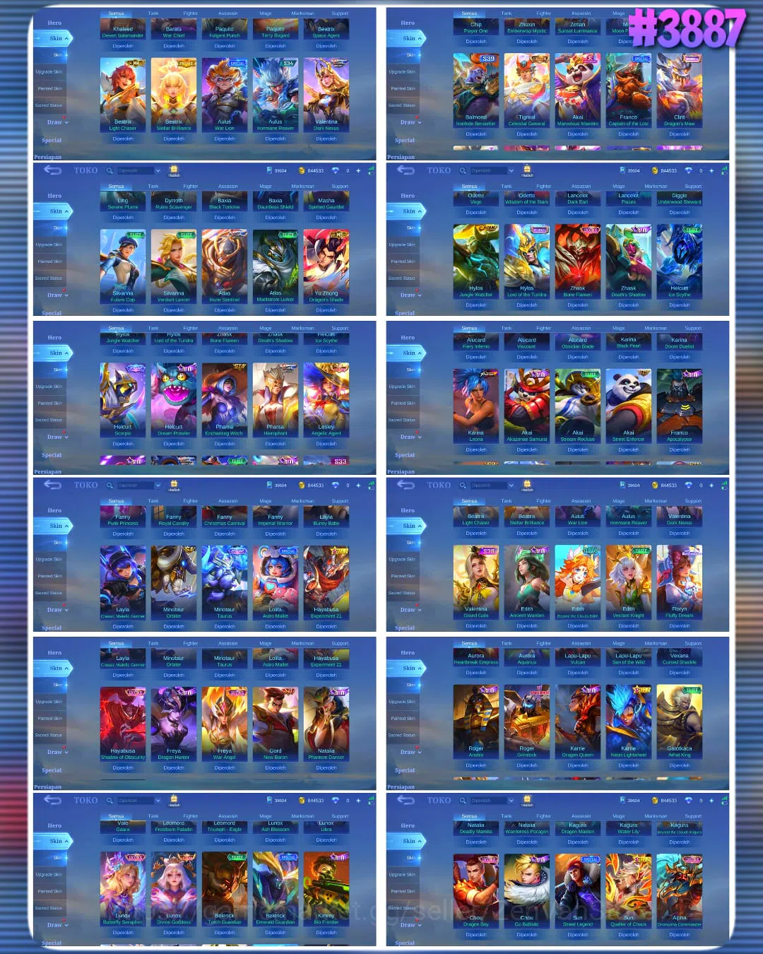 Mobile Legends: Bang Bang Accounts #3899 | 441 Skins | Legend Lunox | Collector Ling, image 3