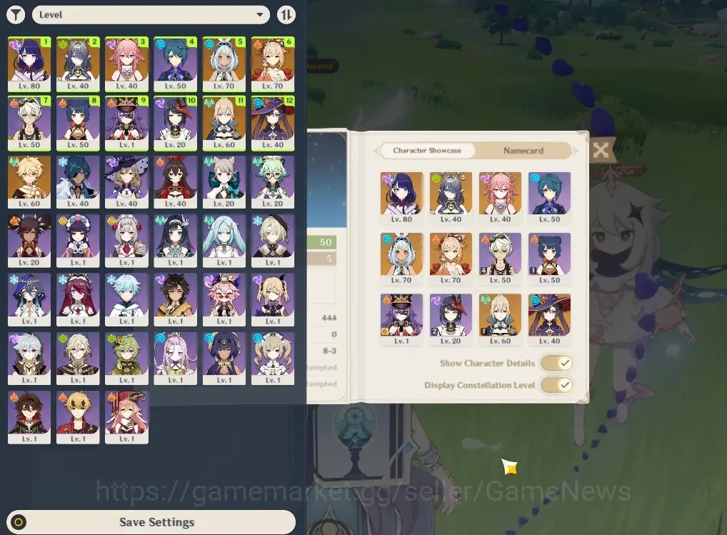 Genshin Impact Accounts Others Asia|AR 50|5 Limited + 3(*5 Weapon)|Raiden Shogun+Sign,Lauma,Yoimima,Yae 1