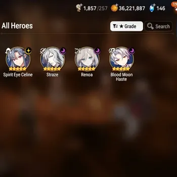 Epic Seven Accounts Limited Hero Global UnVerif|New Era| 4 ML (Renoa,Straze,SE Celine,Blood Moon Haste)+Full