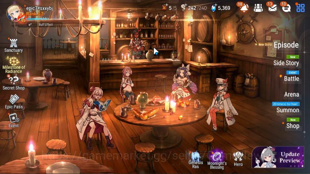 Epic Seven Accounts GLOBAL UNVERIF|New Era|6 ML(BArunka,SP Politis,SC image 1