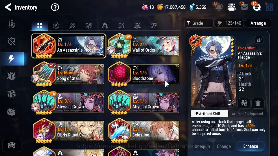 Epic Seven Accounts GLOBAL UNVERIF|New Era|6 ML(BArunka,SP Politis,SC image 5
