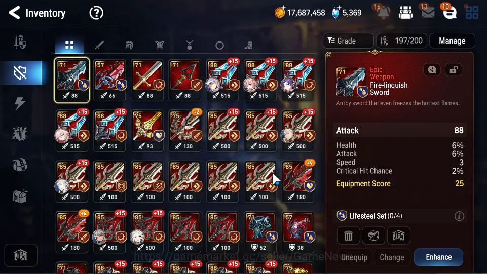 Epic Seven Accounts GLOBAL UNVERIF|New Era|6 ML(BArunka,SP Politis,SC image 6