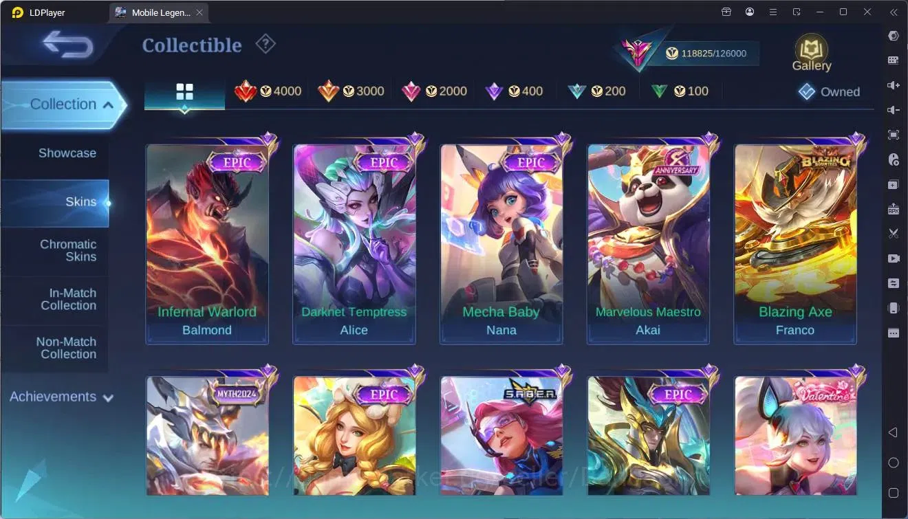 Mobile Legends: Bang Bang Accounts Global|Hero 133|Skin 425|Exalted|Legend Franco|KOF image 11