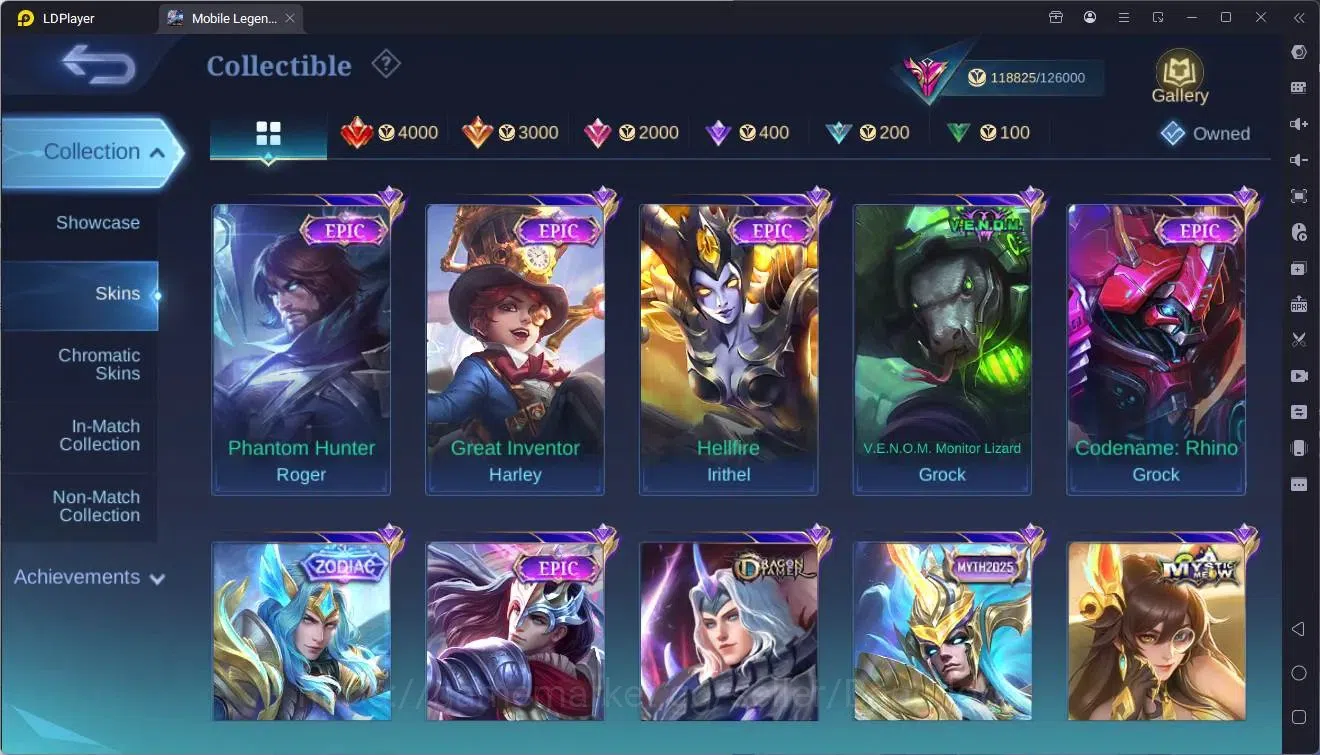 Mobile Legends: Bang Bang Accounts Global|Hero 133|Skin 425|Exalted|Legend Franco|KOF image 15