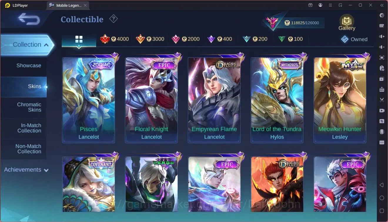 Mobile Legends: Bang Bang Accounts Global|Hero 133|Skin 425|Exalted|Legend Franco|KOF image 16