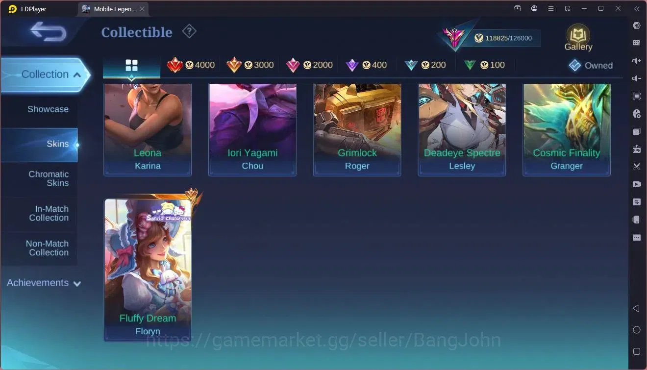 Mobile Legends: Bang Bang Accounts Global|Hero 133|Skin 425|Exalted|Legend Franco|KOF image 9