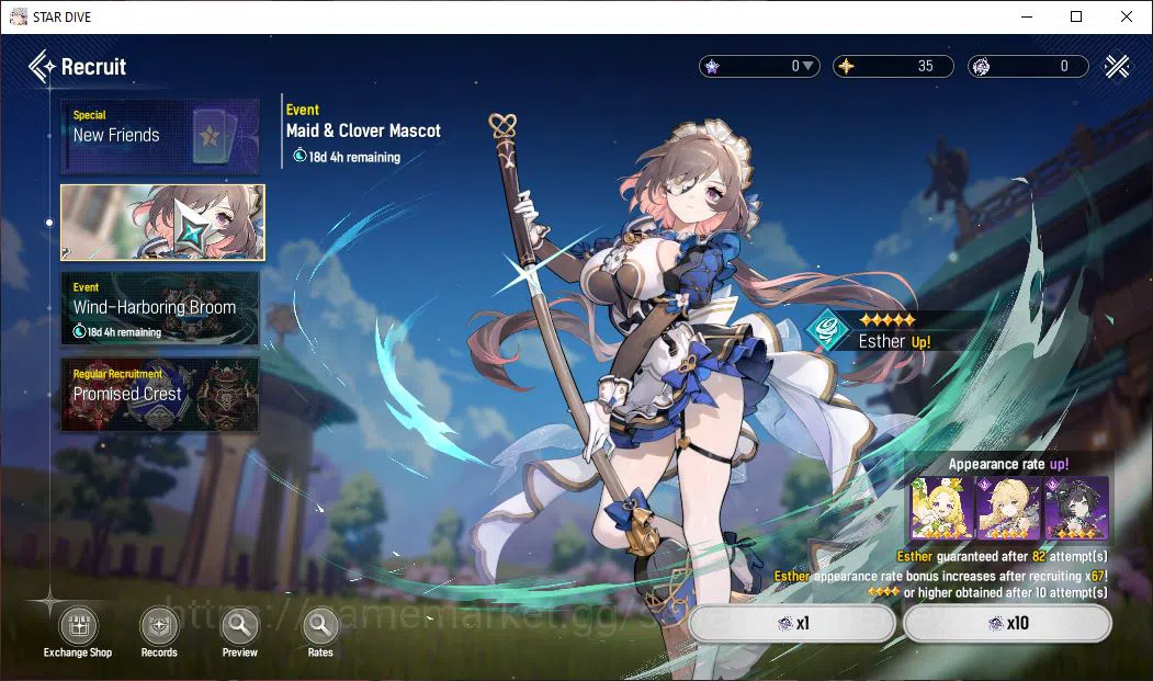 Mongil:Star Dive Accounts Global | Fresh Starter AL 2 | 1 SSR Meta - Ophelia image 10