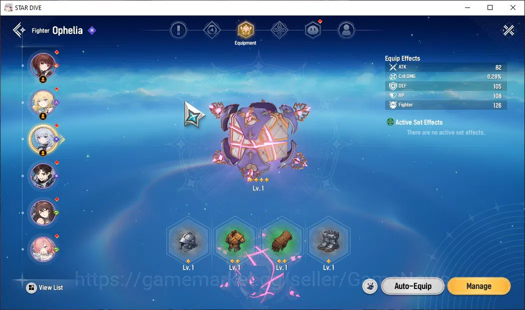 Mongil:Star Dive Accounts Global | Fresh Starter AL 2 | 1 SSR Meta - Ophelia image 4