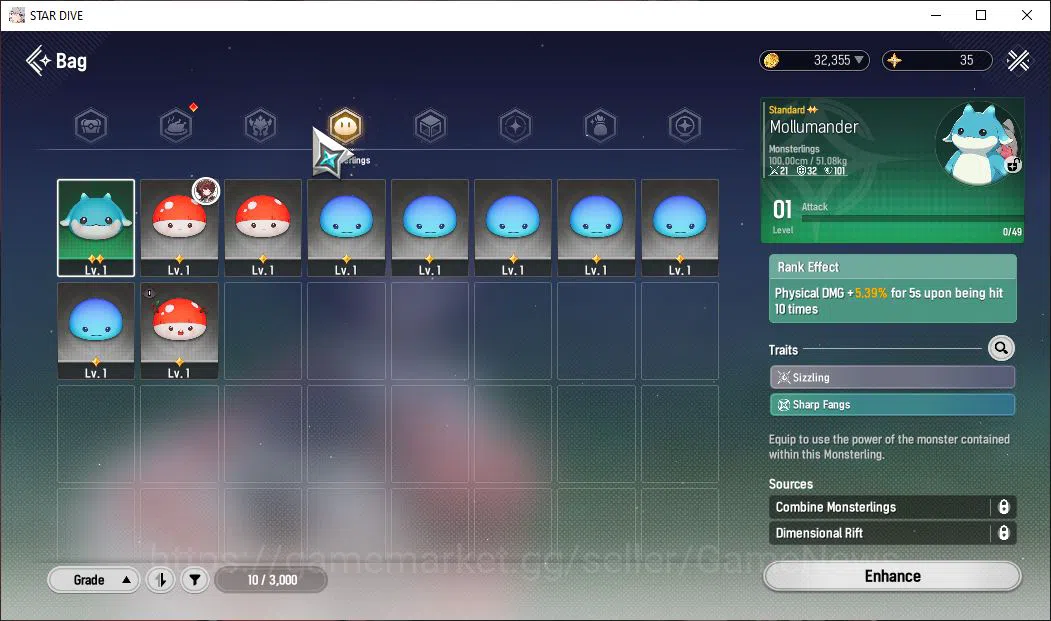 Mongil:Star Dive Accounts Global | Fresh Starter AL 2 | 1 SSR Meta - Ophelia image 6