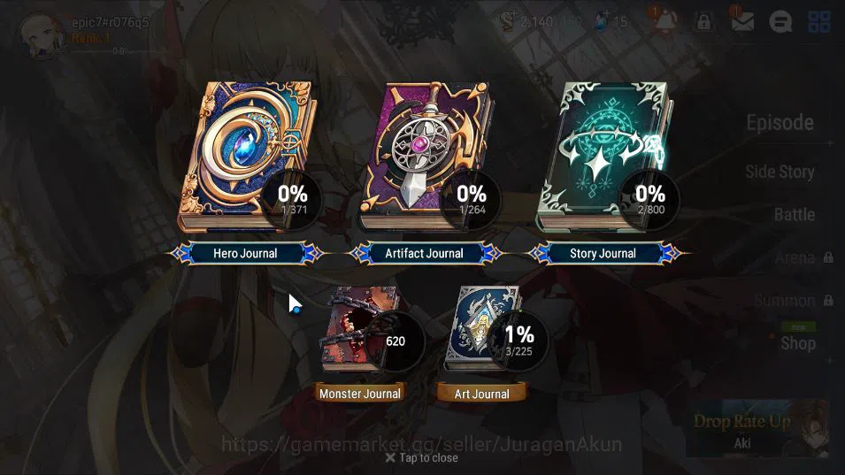 Epic Seven Accounts Global Unverif | Fresh Starter | Low Progress | 1  image 2