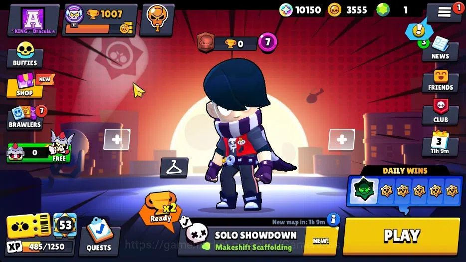 Brawl Stars Accounts 1007 Trophy|10K Bling|16 Brawlers 2 Max Lvl: Nita Shely|5 Epic Edgar,Frank,Stu,Emz,Bo|CN ON|Take 1
