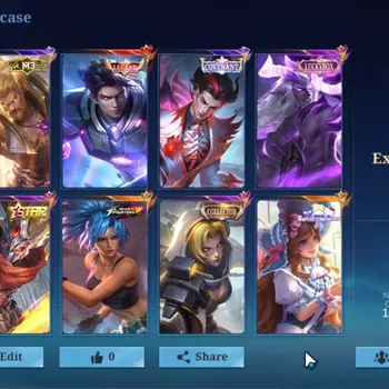 Mobile Legends: Bang Bang Accounts Collector Hero133|Skin391|ExGlory 58|Legend Alucard,KoF Karina,Sanrio Floryn,Lbox