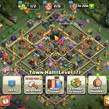 Clash of Clans Accounts High-End LV 211|TH 17|HH 11|Limited Skin|BK 87,AQ 87,MP 58,GW 62,RC 47,DD 15|BM 30,BC 27|CN
