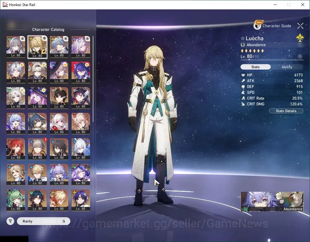 Honkai Star Rail Accounts End Game Asia|TL 70|23 Limited|[Acheron,Black Swan]+Sign,Sunday E1,Ruan Mei E1,Loucha 4