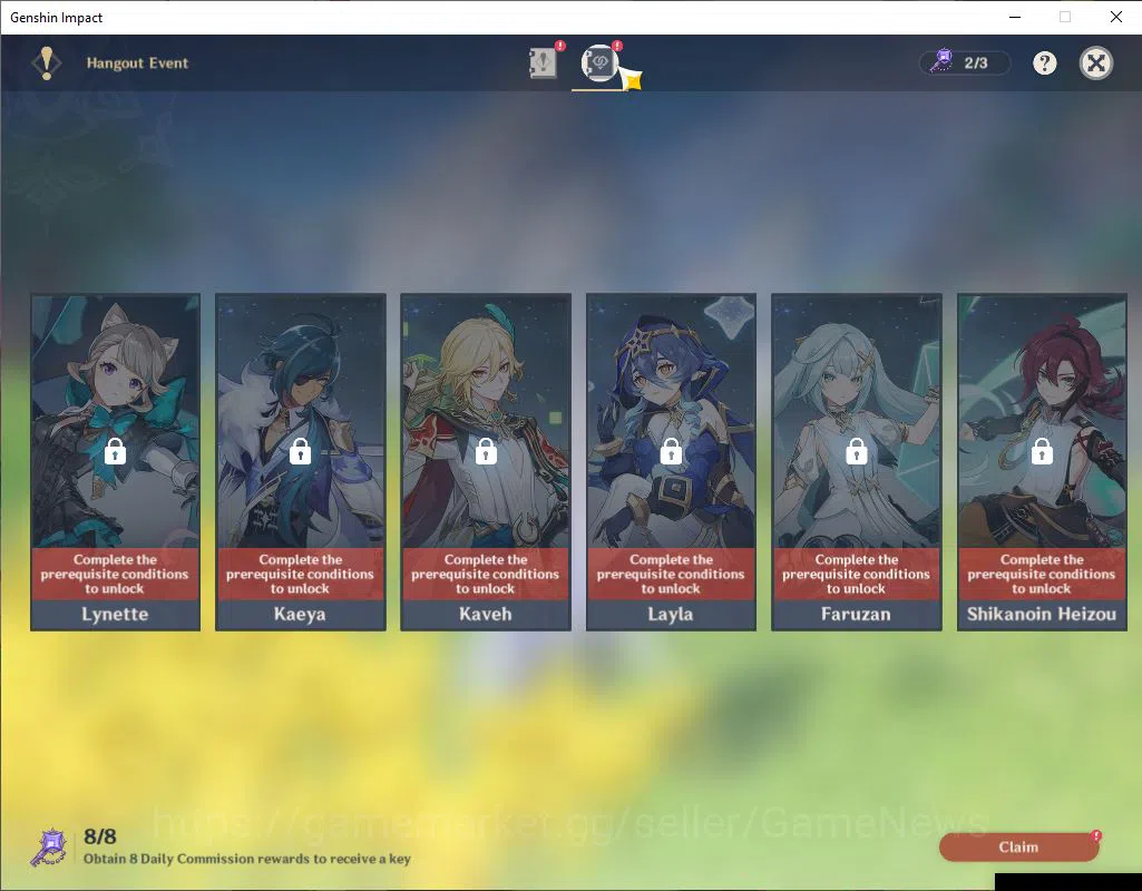 Genshin Impact Accounts ASIA|AR 38|2 Limited+25(*4Character)|Columbina,Ski image 3