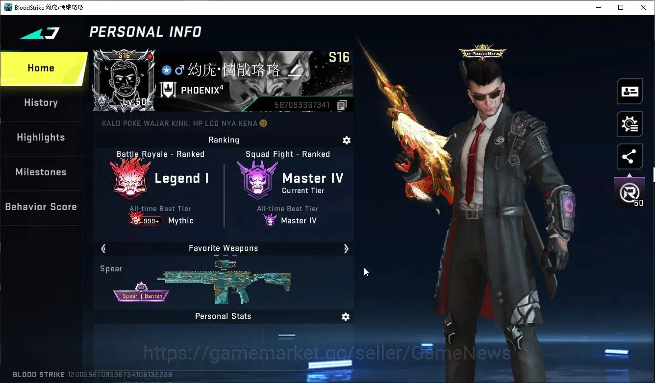 Blood Strike Accounts ASIA|ETERNAL DeAgle+Collab TOKRAV MCX,FN2000,Jack- image 2