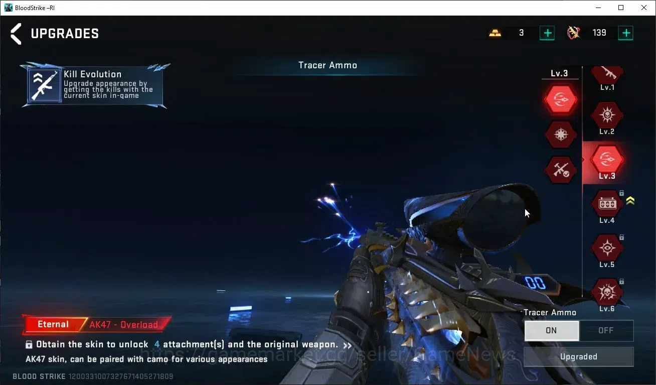 Blood Strike Accounts ASIA|ETERNAL AK47-Overtical,DeAgle+MELEE TalonKnif image 14