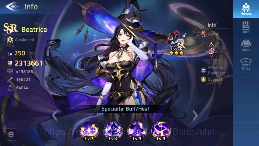 Mobile Legends: Adventure Accounts 70684 | L69 | 2.31M POWER (Beatrice) | CAMP 38-2 | image 3