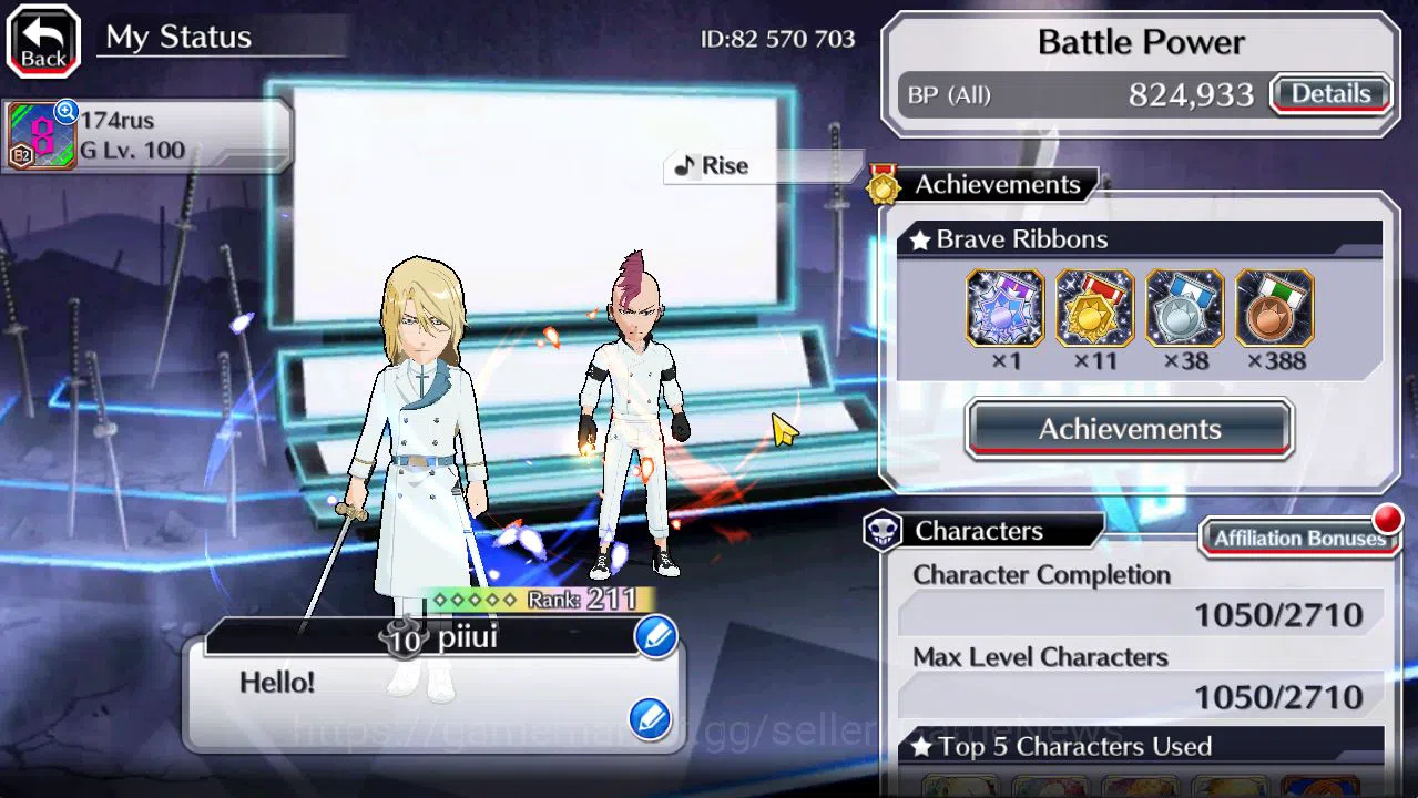 Bleach: Brave Souls Accounts [GLOBAL]50K Orbs|TYBW26(Bazz-B,Jugram,Uryu),Rukia  image 2