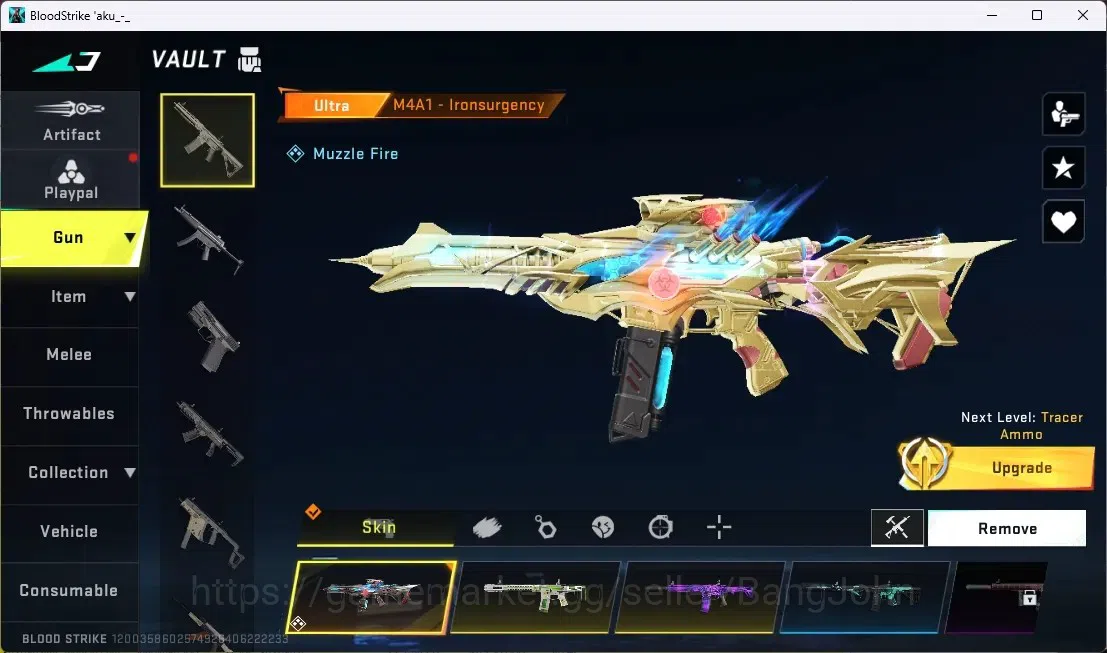 Blood Strike Accounts ASIA | 4 ULTRA GUNS: M4A1 Ironsurgency, Origin-12  image 3