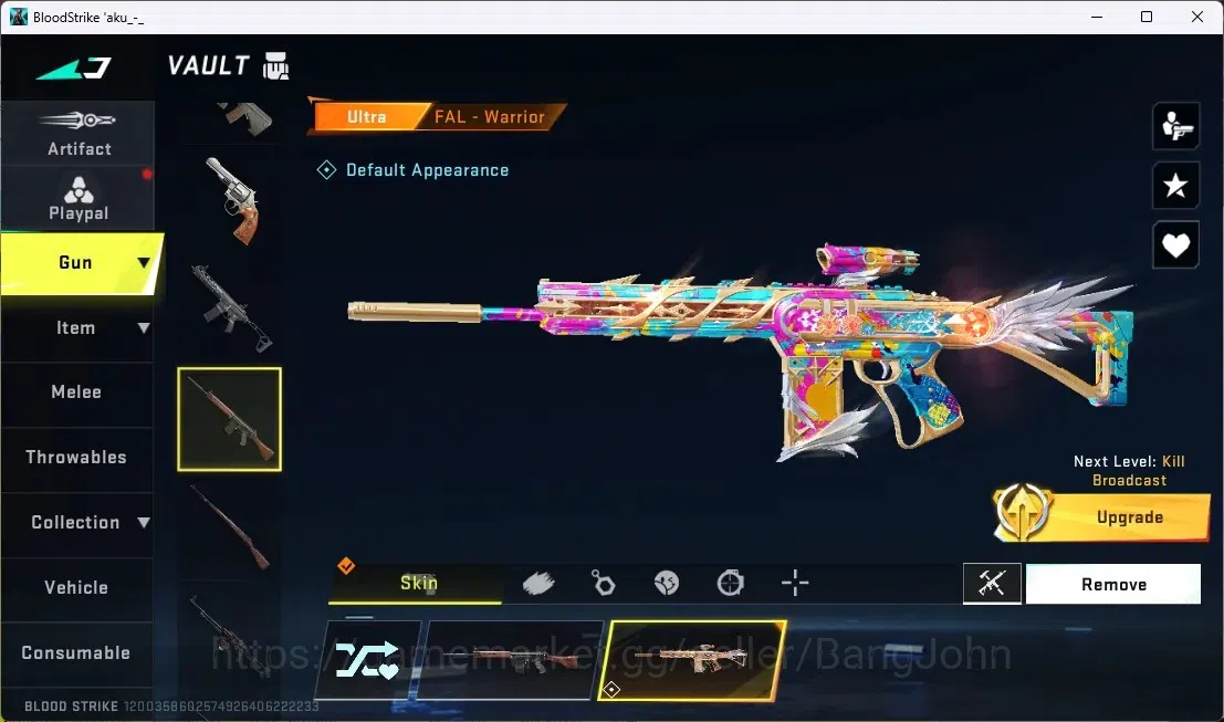 Blood Strike Accounts ASIA | 4 ULTRA GUNS: M4A1 Ironsurgency, Origin-12  image 5