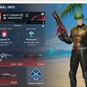 Blood Strike Accounts Collab Skin ASIA|Eternal Gun:MP5-Bloodrift|4 Collab Gun [AOT&TR]|1 Limited & 2 Ultra Gun|Check SS