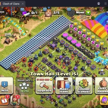 Clash of Clans Accounts High-End TH15-BH7|Lv.131|BK57,AQ49,MP13,GW21,RC19,DK2|BM13-HH9|1 Legendary & 2 Gold Skin|CN