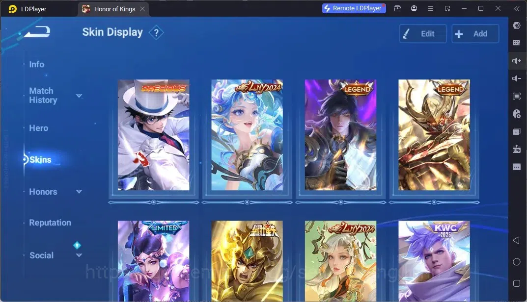 Honor of Kings Accounts Rare Skin Global | 111H 109S |PRECIOUS Detective Conan Marco Polo,Limited DiaoChan,Legend 3