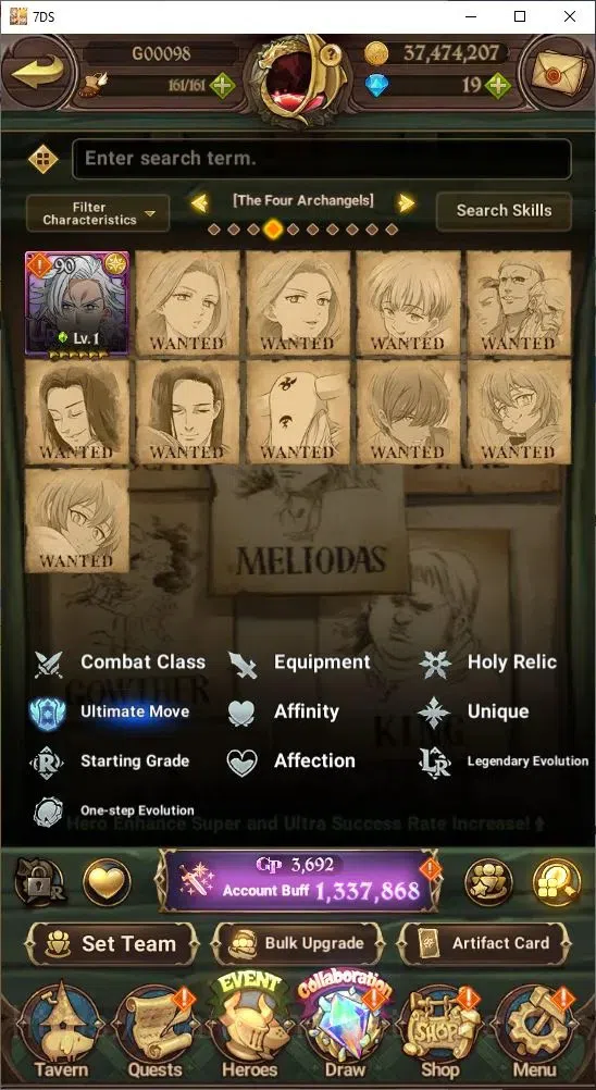 The Seven Deadly Sins: Grand Cross Accounts Endgame Global|1,337,868 Power | Collab: Rimuru, Milim, Shuna 18