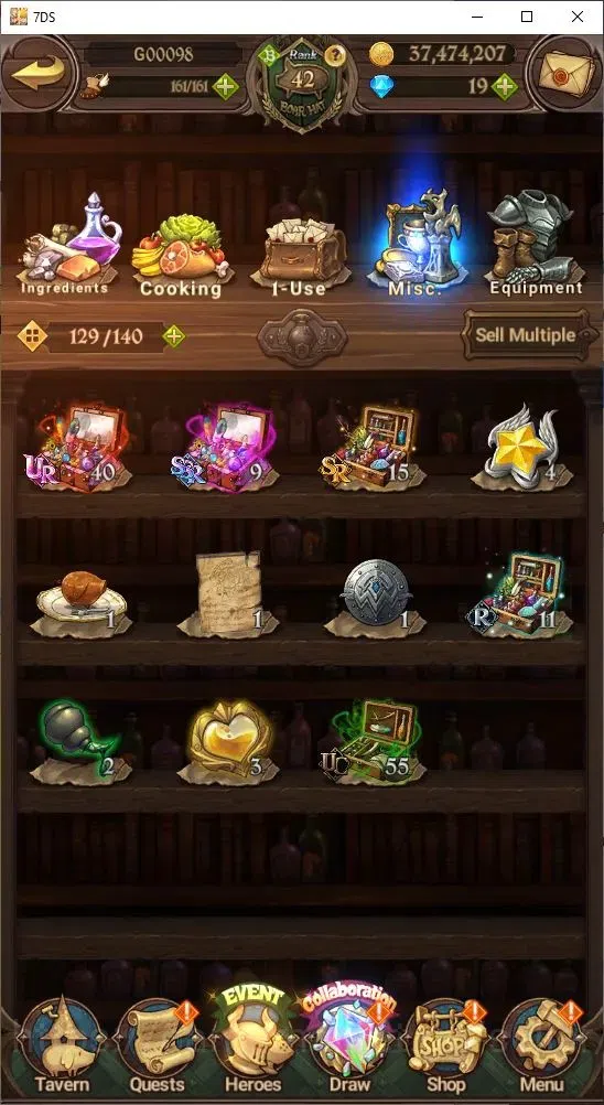 The Seven Deadly Sins: Grand Cross Accounts Endgame Global|1,337,868 Power | Collab: Rimuru, Milim, Shuna 4