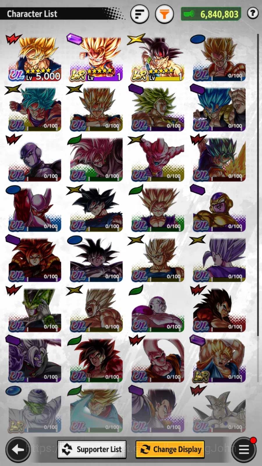 Dragon Ball Legends Accounts 6,8M Total Power |Lvl 146|2LR+1UL|SS Goku,SS3 Goku image 2