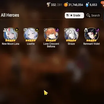 Epic Seven Accounts High-End GLOBAL UnVerif|NewEra| 5 ML (Lisette,New Moon Luna,LC Bellona,etc)+UP Politis,Estelle,Etc|131K
