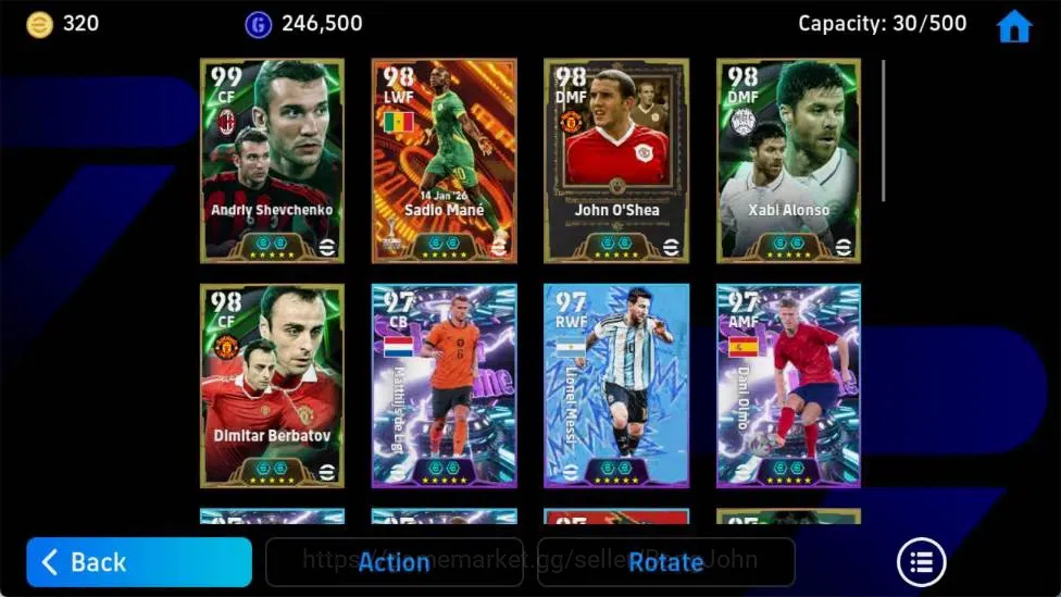 eFootball Accounts Android|PW 3190|Sadio Mane BigT, Andrly Shevchenko image 4