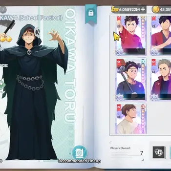 HAIKYU!! FLY HIGH Accounts SEA|Lv 58|8k DM,104 Memo Ticket|7 SP