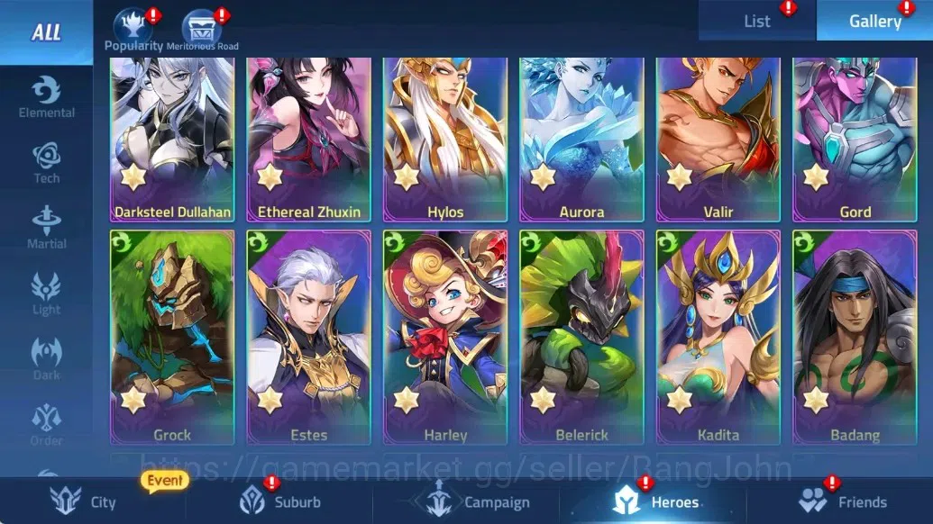 Mobile Legends: Adventure Accounts Global|LV 89|10041k Power |VIP 7|Camp 47-36 |Hero  image 9