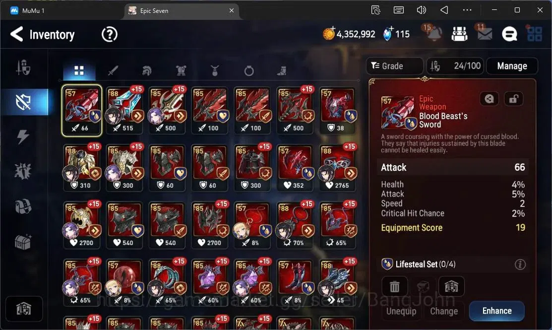 Epic Seven Accounts ASIA Unverif | Starter |3 ML (B Arunka,A Vildred,E image 15