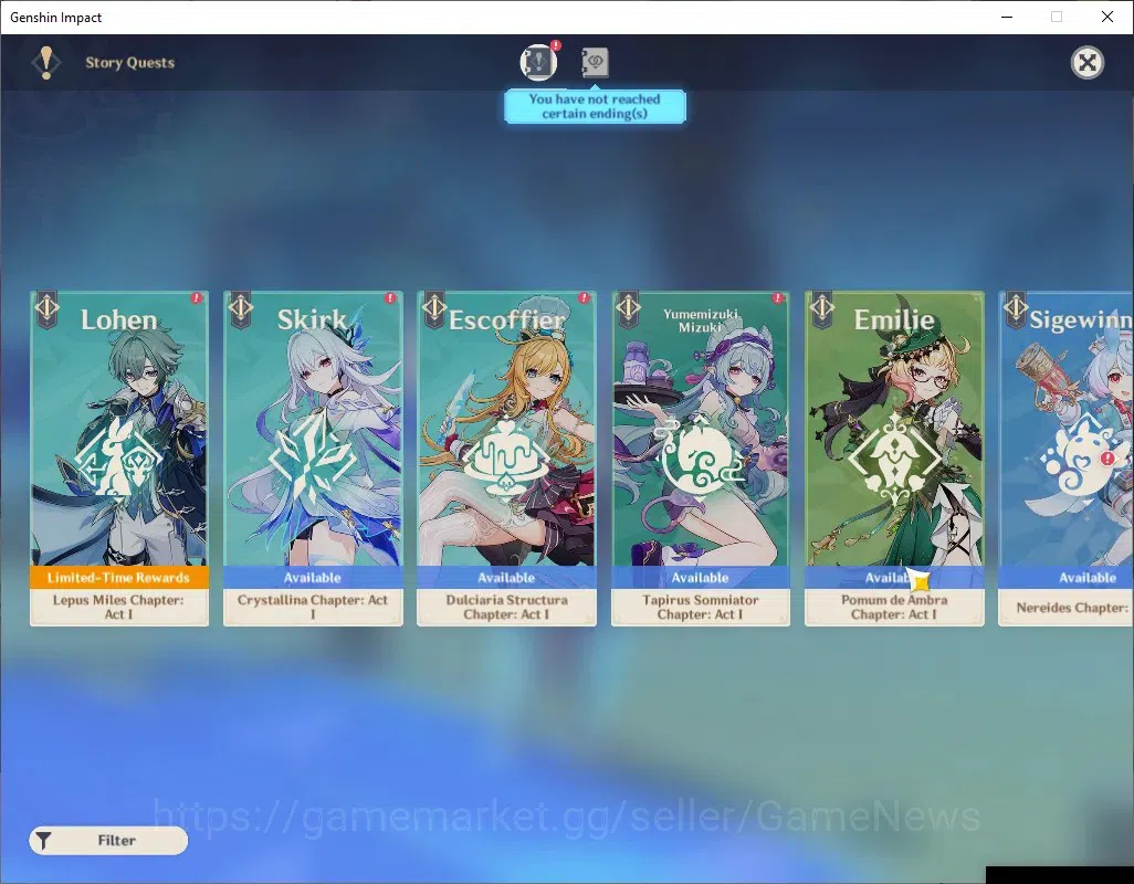 Genshin Impact Accounts ASIA|AR 57|11 Limited + 4(*5Standard)|NeuvilC2,Arl image 17