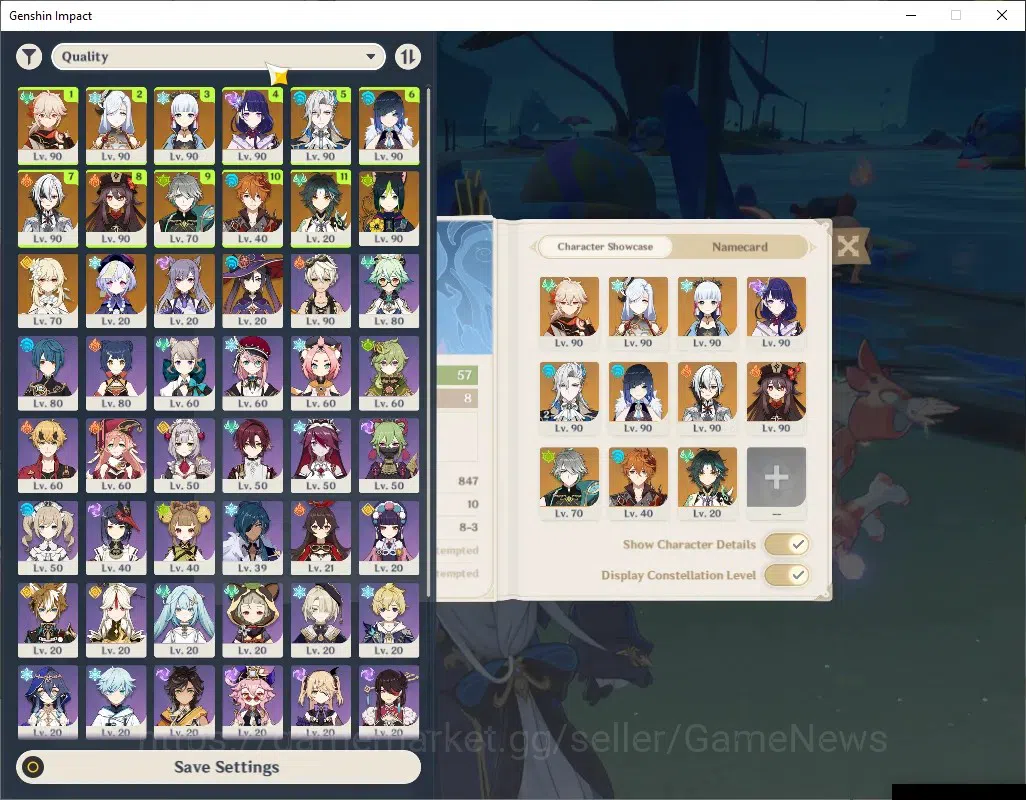 Genshin Impact Accounts ASIA|AR 57|11 Limited + 4(*5Standard)|NeuvilC2,Arl image 2